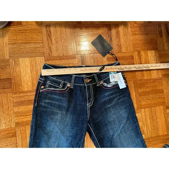 Seven 7 Premium Jeans Bootcut Stretch Denim Dark Wash Blue Womens Size 9/29 NWT - Picture 3 of 3